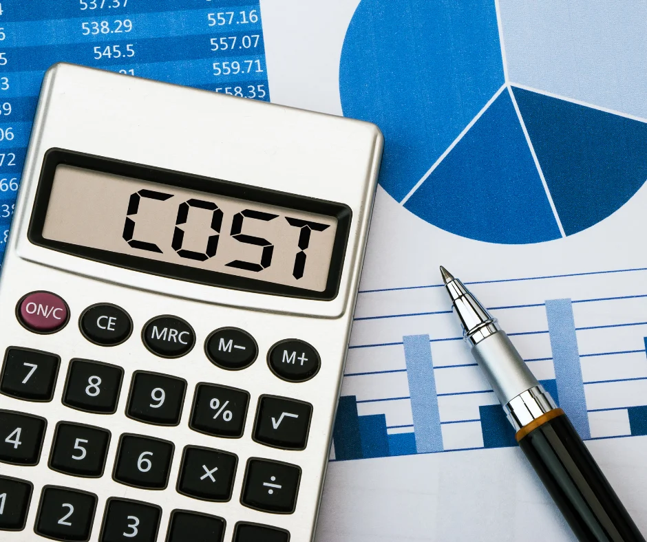 calculator representing cost
